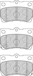 Rear Brake Pad Set Fits Lexus OE 446622190 Ferodo FDB4001