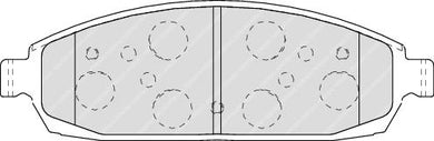 Front Brake Pad Set Fits Jeep OE 05080868AA Ferodo FDB4002