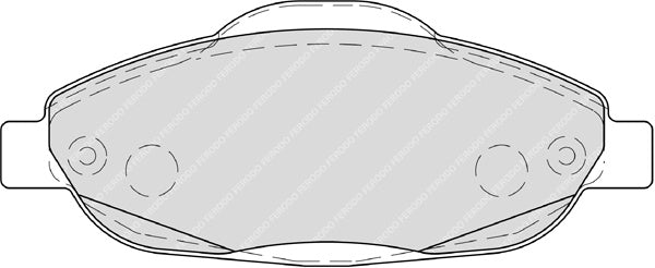Front Brake Pad Set Fits Peugeot OE 425393 Ferodo FDB4003