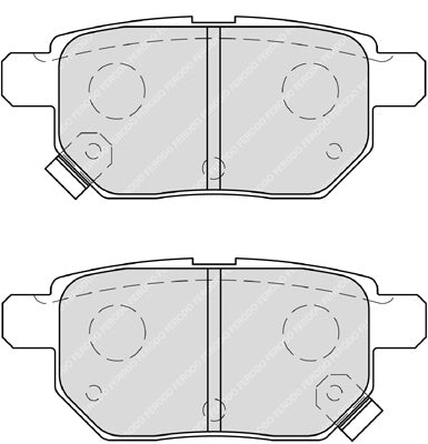 Rear Brake Pad Set Fits Aston Martin Subaru Toyota OE 446612130 Ferodo FDB4042