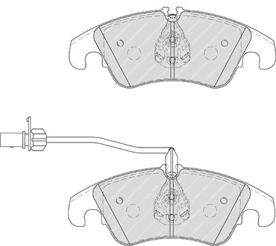 Front Brake Pad Set Fits Audi OE 4G0698151 Ferodo FDB4044