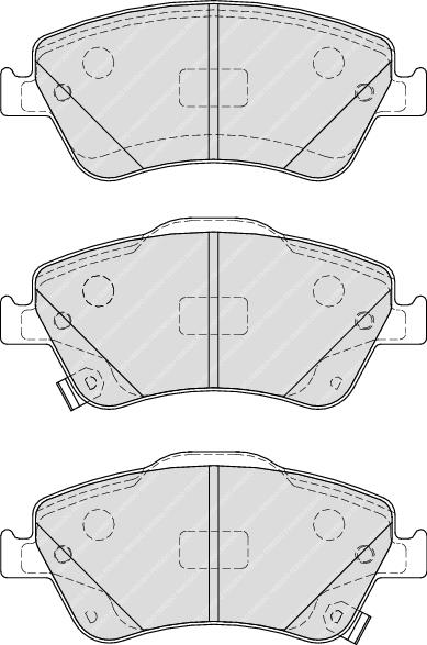 Front Brake Pad Set Fits Toyota OE 446502170 Ferodo FDB4046