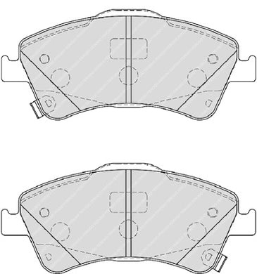 Front Brake Pad Set Fits Toyota OE 446502190 Ferodo FDB4047