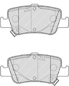 Rear Brake Pad Set Fits Toyota OE 446602170 Ferodo FDB4048