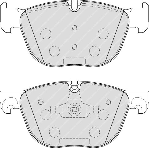 Front Brake Pad Set Fits BMW OE 34114074370 Ferodo FDB4052