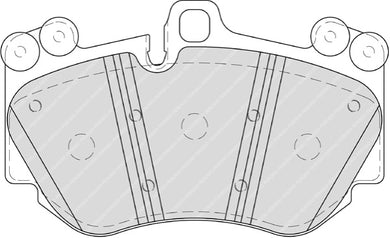 Front Brake Pad Set Fits Porsche OE 95535193950 Ferodo FDB4056