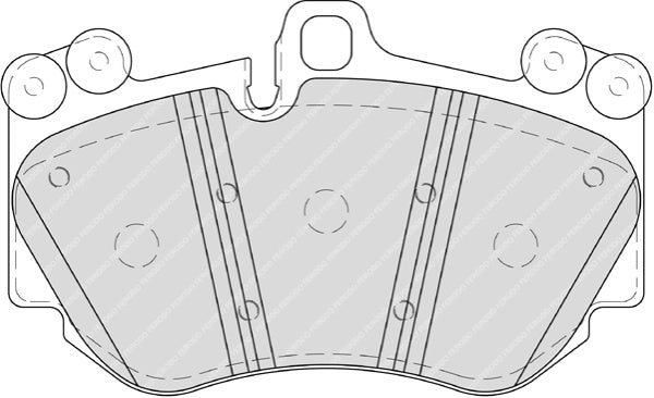 Front Brake Pad Set Fits Porsche OE 95535193950 Ferodo FDB4056
