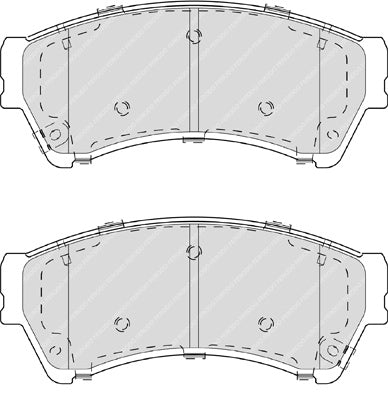 Front Brake Pad Set Fits Mazda OE GPYB3323ZD Ferodo FDB4062