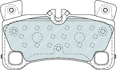 Rear Brake Pad Set Fits Audi Porsche VW OE 95535293961 Ferodo FDB4065