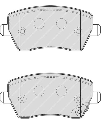 Front Brake Pad Set Fits Opel Suzuki Vauxhall OE 4708239 Ferodo FDB4069