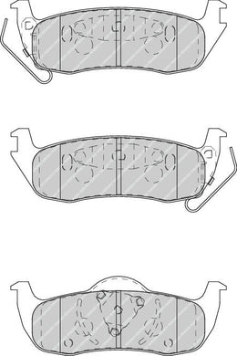 Rear Brake Pad Set Fits Jeep OE 05080871AA Ferodo FDB4075