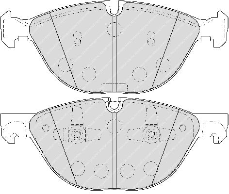 Front Brake Pad Set Fits BMW OE 34116778048 Ferodo FDB4079