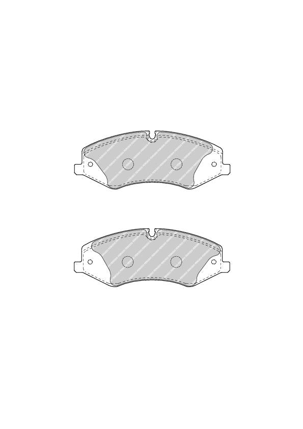 Front Brake Pad Set Fits Land Rover OE LR015578 Ferodo FDB4104