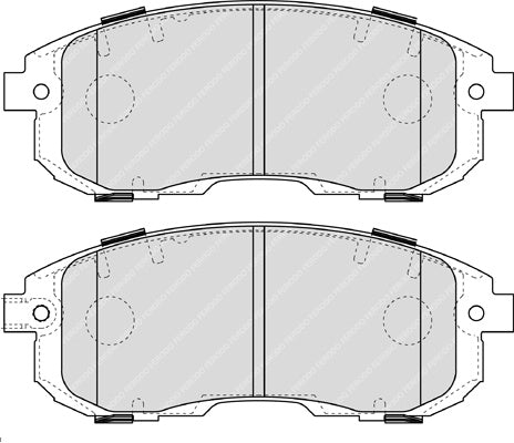 Front Brake Pad Set Fits Fiat Nissan Suzuki OE 5581080J51 Ferodo FDB4112