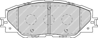 Front Brake Pad Set Fits Toyota OE 446542140 Ferodo FDB4136
