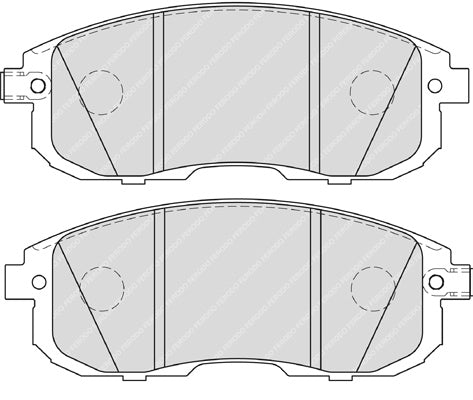 Front Brake Pad Set Fits Nissan OE 410609J425 Ferodo FDB4148