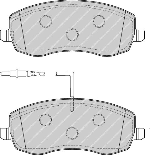 Front Brake Pad Set Fits Citroen Fiat Lancia Peugeot OE 425394 Ferodo FDB4154