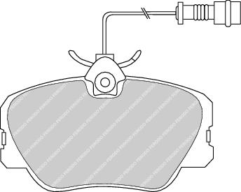 Front Brake Pad Set Fits Mercedes-Benz OE 4209920 Ferodo FDB415