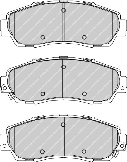 Front Brake Pad Set Fits Honda OE 45022T1GG01 Ferodo FDB4161