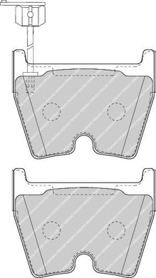 Front Brake Pad Set Fits Audi OE 4200698151D Ferodo FDB4165