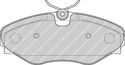 Front Brake Pad Set Fits Fiat Renault OE 6025371662 Ferodo FDB4176
