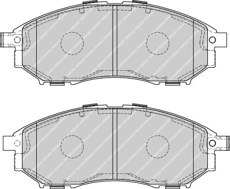 Front Brake Pad Set Fits Renault OE 410600023R Ferodo FDB4177