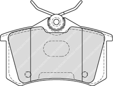 Rear Brake Pad Set Fits Audi Seat VW OE 1J0698451C Ferodo FDB4178
