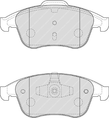 Front Brake Pad Set Fits Renault OE 410600629R Ferodo FDB4181