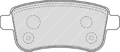 Rear Brake Pad Set Fits Renault OE 440601416R Ferodo FDB4182