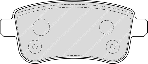 Rear Brake Pad Set Fits Renault OE 440601416R Ferodo FDB4182