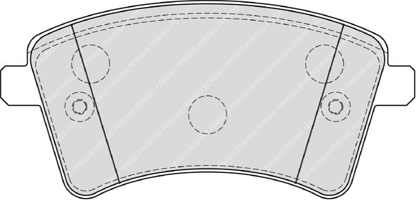 Front Brake Pad Set Fits Mercedes-Benz Renault OE 7701209864 Ferodo FDB4185