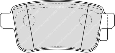 Rear Brake Pad Set Fits Renault OE 7701209869 Ferodo FDB4186