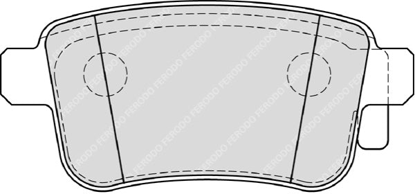 Rear Brake Pad Set Fits Renault OE 7701209869 Ferodo FDB4186