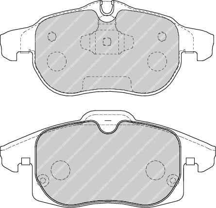 Front Brake Pad Set Fits Fiat Opel Vauxhall OE 1605098 Ferodo FDB4188