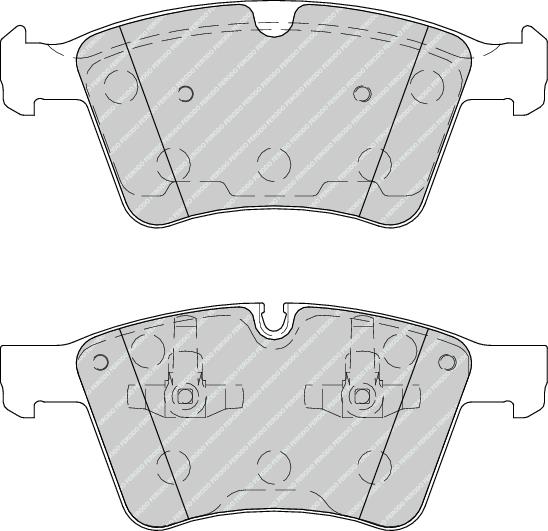 Front Brake Pad Set Fits Mercedes-Benz OE 1644201320 Ferodo FDB4189