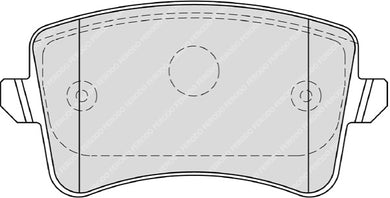Rear Brake Pad Set Fits Audi OE 8K0698451 Ferodo FDB4190
