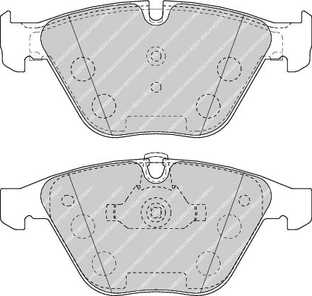 Front Brake Pad Set Fits BMW OE 34116780711 Ferodo FDB4191