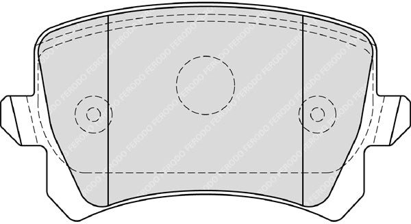 Rear Brake Pad Set Fits Dodge Fiat Lancia VW OE 3C0698451C Ferodo FDB4192