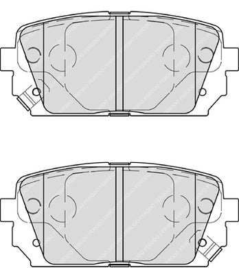 Rear Brake Pad Set Fits Kia OE 583021DE00 Ferodo FDB4193