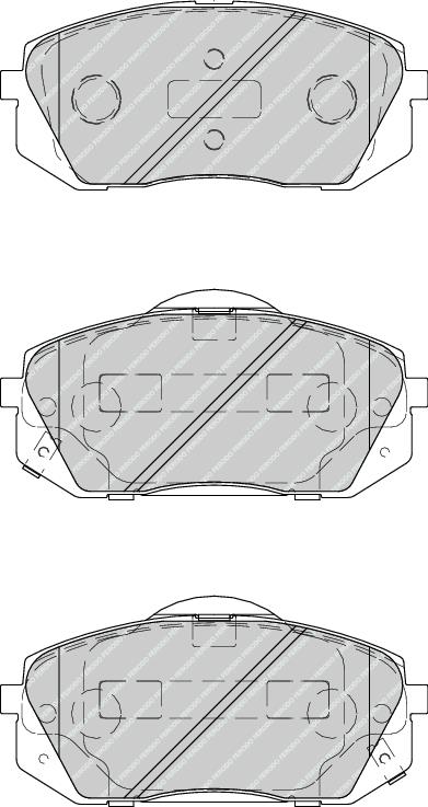 Front Brake Pad Set Fits Hyundai Kia OE 581010ZA00 Ferodo FDB4194