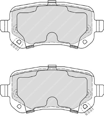 Rear Brake Pad Set Fits Chrysler Dodge Fiat OE 68029887AA Ferodo FDB4196