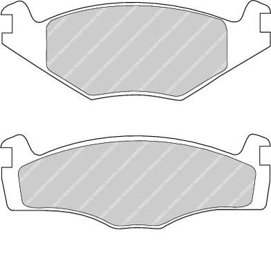 Front Brake Pad Set Fits Seat VW OE 191698151A Ferodo FDB419