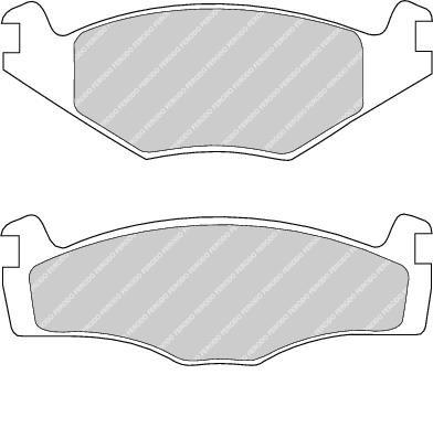 Front Brake Pad Set Fits Seat VW OE 191698151A Ferodo FDB419