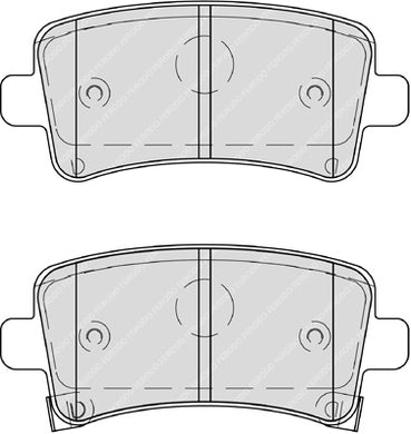 Rear Brake Pad Set Fits Chevrolet Opel Saab Vauxhall OE 542125 Ferodo FDB4209