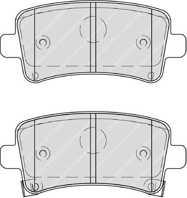Rear Brake Pad Set Fits Chevrolet Opel Saab Vauxhall OE 542125 Ferodo FDB4209