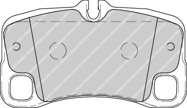Rear Brake Pad Set Fits Porsche OE 99735294701 Ferodo FDB4211
