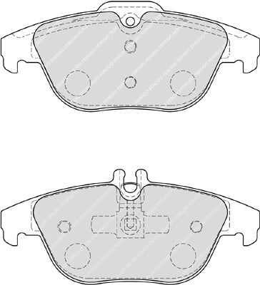 Rear Brake Pad Set Fits Mercedes-Benz OE 54205120 Ferodo FDB4220