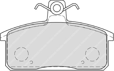 Rear Brake Pad Set Fits Iveco Santana Suzuki OE 500028834 Ferodo FDB4226