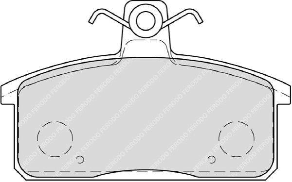 Rear Brake Pad Set Fits Iveco Santana Suzuki OE 500028834 Ferodo FDB4226