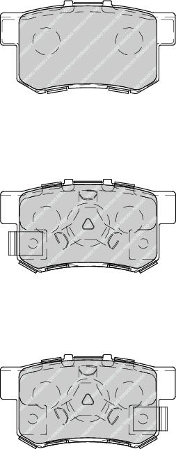 Rear Brake Pad Set Fits Honda OE 43022TL0G50 Ferodo FDB4227